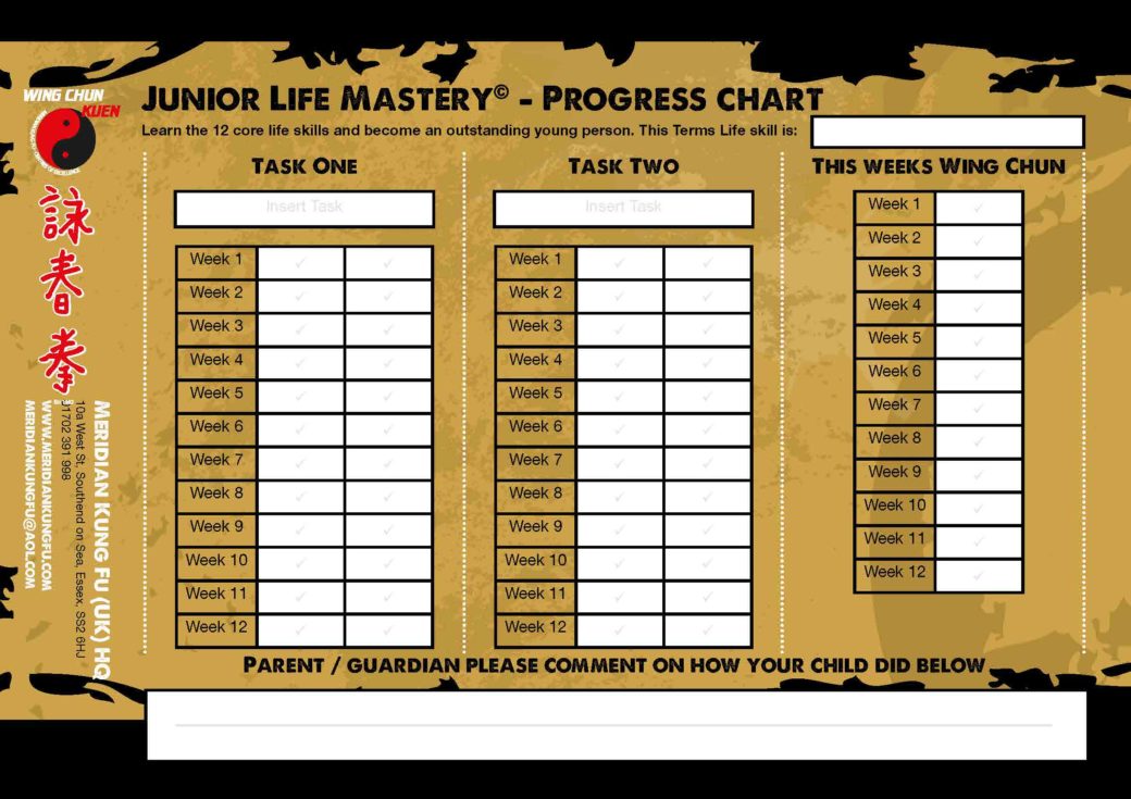 Junior Life Mastery Progress chart 2